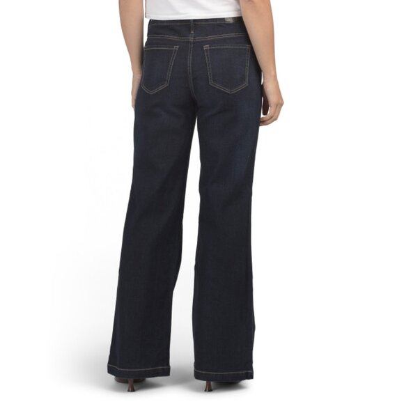 SEVEN7 Black Bella Wide Leg Jeans - Picture 2 of 2